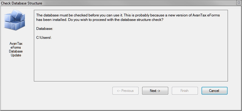 Check Data file structure