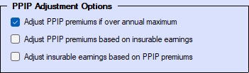 Company Setup - Adjust PPIP