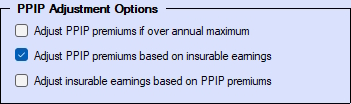 Company Setup - Adjust PPIP