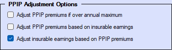 Company Setup - Adjust PPIP