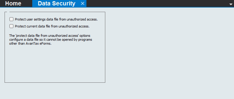 Data File Security - Basic