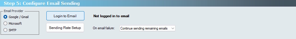 Email Slips - Configure Email - Google