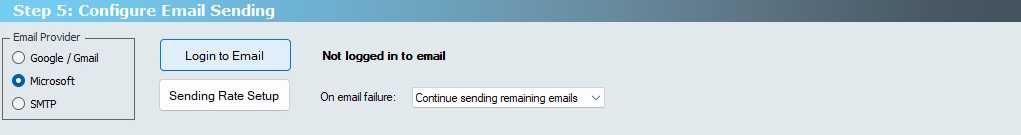 Email Slips - Configure Email Sending - Microsoft
