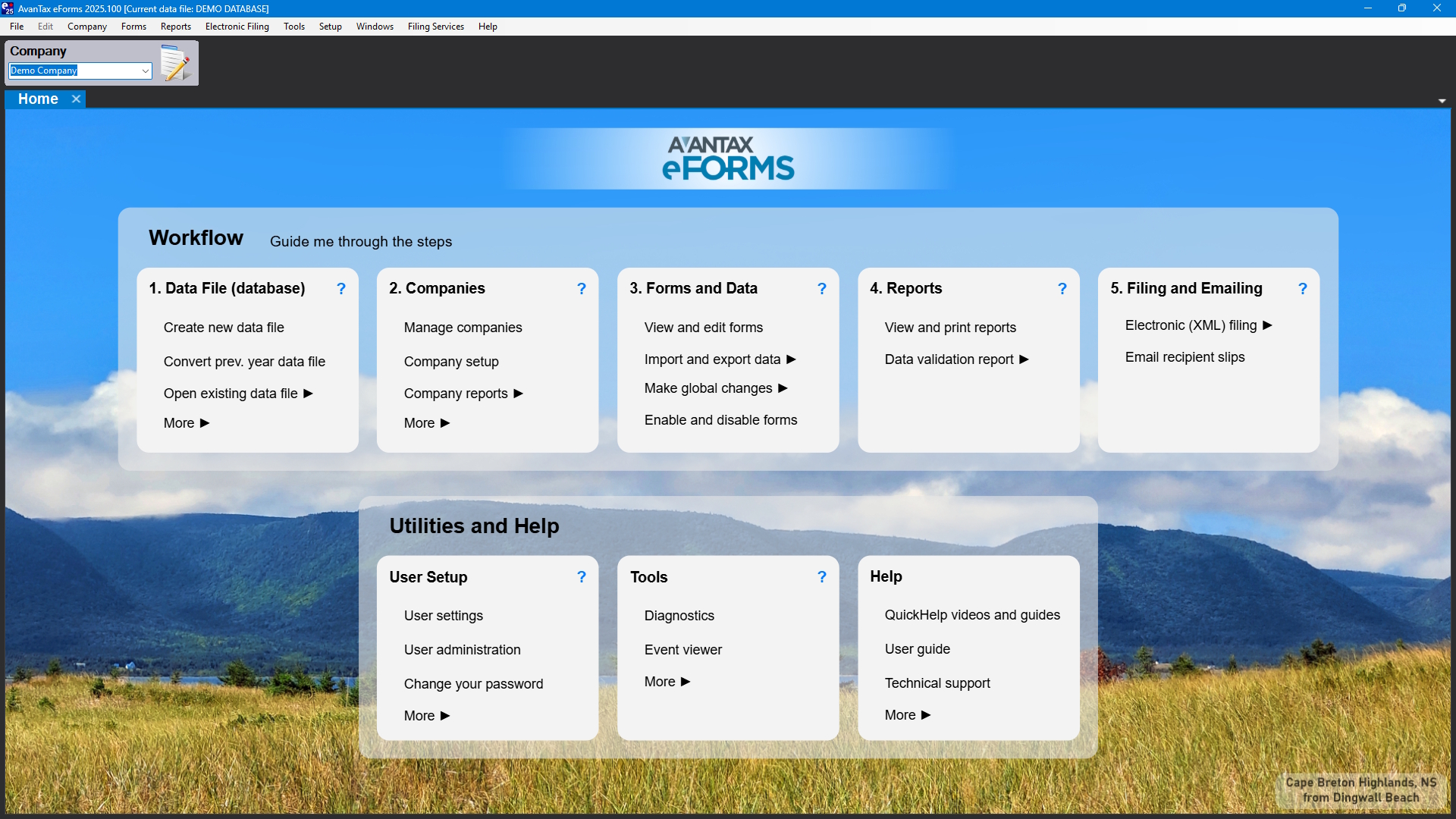 eForms Home Page