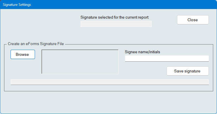 Setup Signature