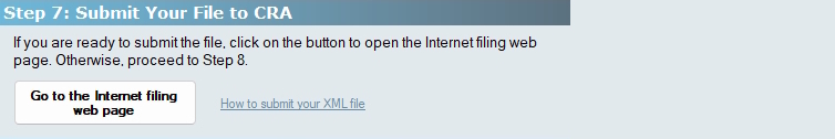 Electronic Filing - Step 7