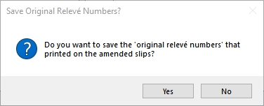 Sequence Numbers - Save Amended