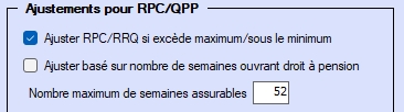 Renseignements sur l'entreprise - ajuster le RPC