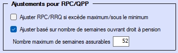 Renseignements sur l'entreprise - ajuster le RPC