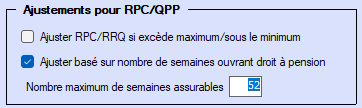 Renseignements sur l'entreprise - ajuster le RPC