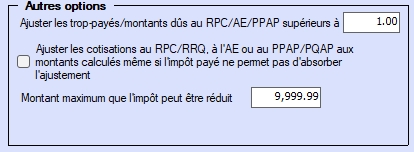 Renseignements sur l'entreprise - autres