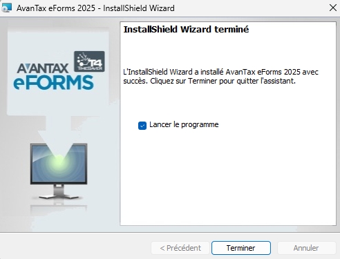 Installation terminée
