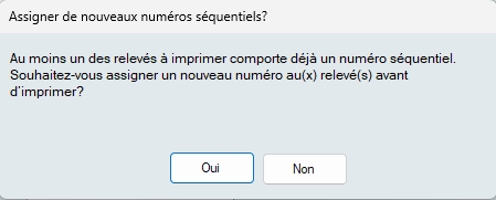 Numéros de séquence - Réattribution