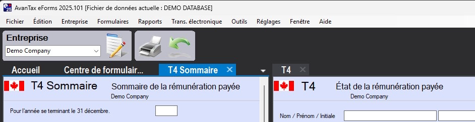 Exemple d’écran scindé