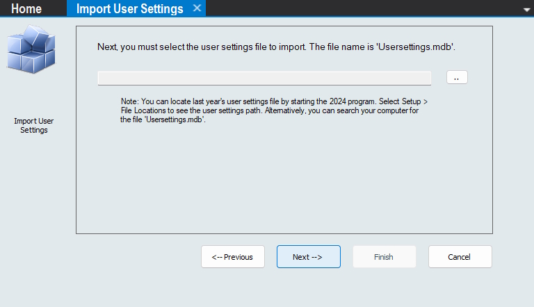 Import User Information - Search