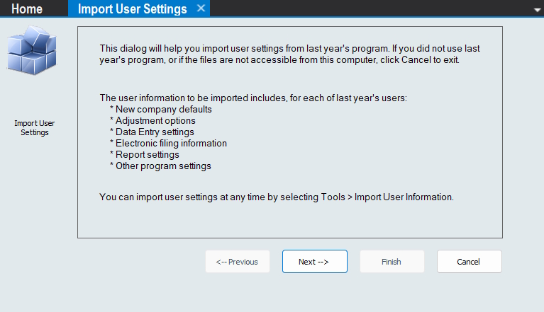 Import User Information