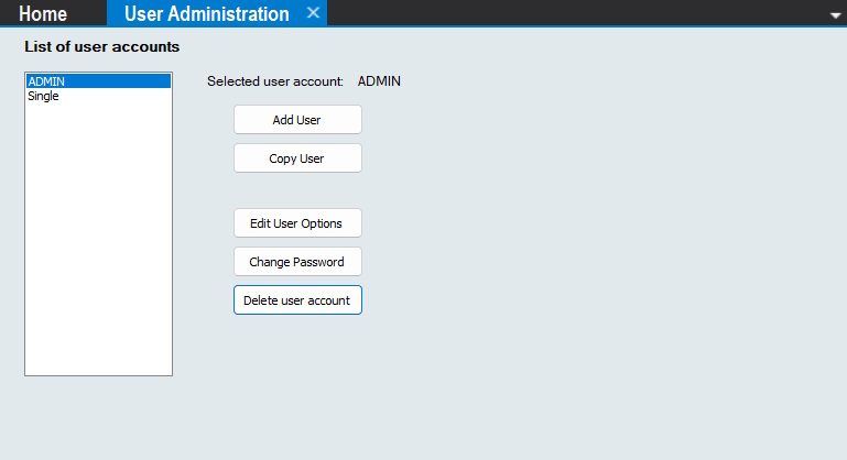 User Administration
